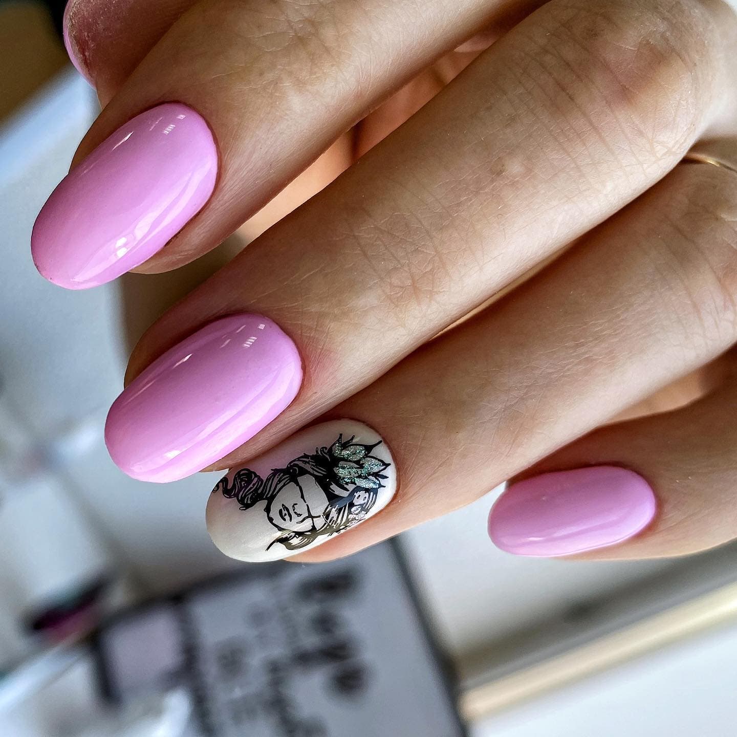 Hot Pink Nails Photo №114
