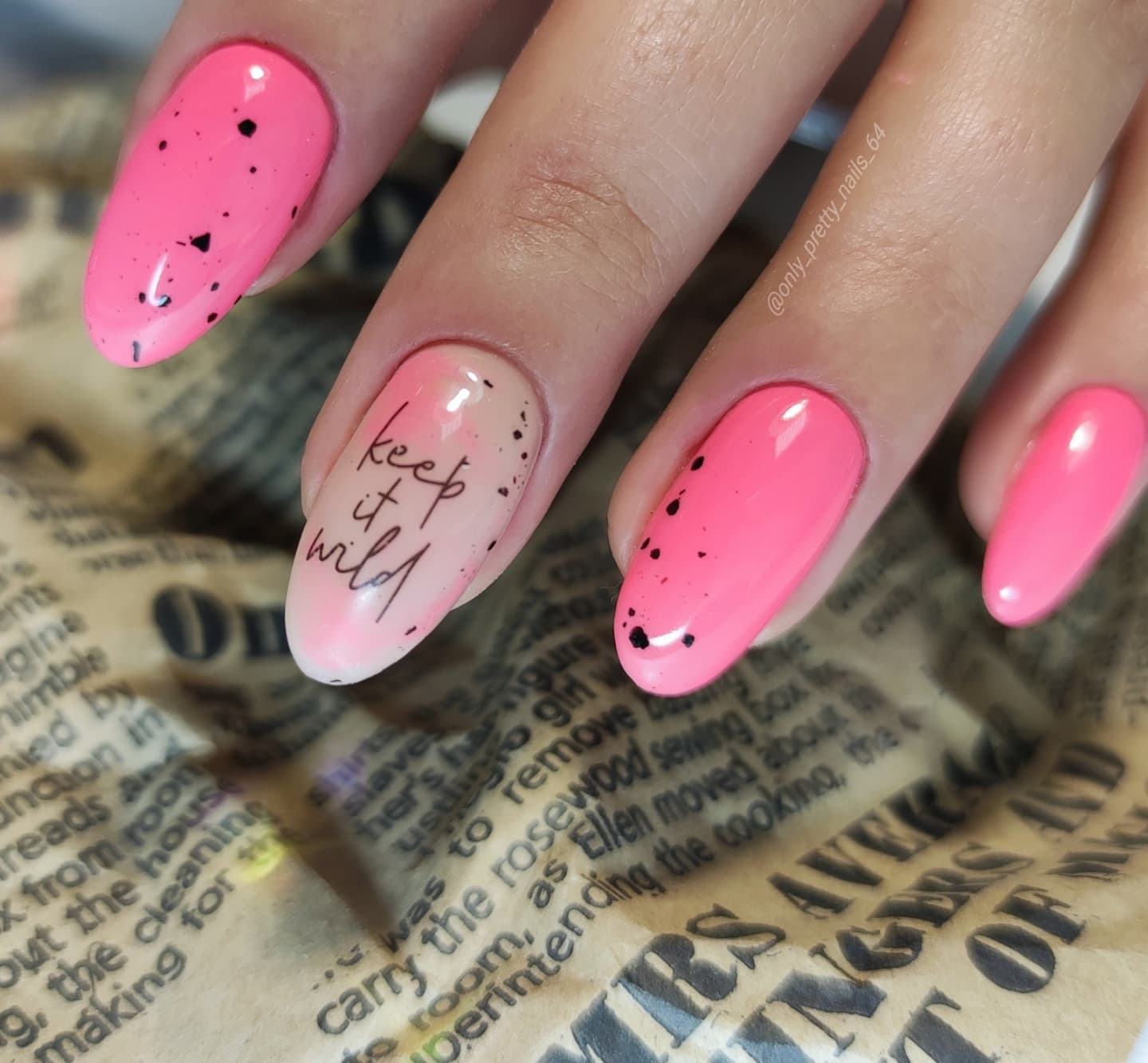 Hot Pink Nails Photo №170