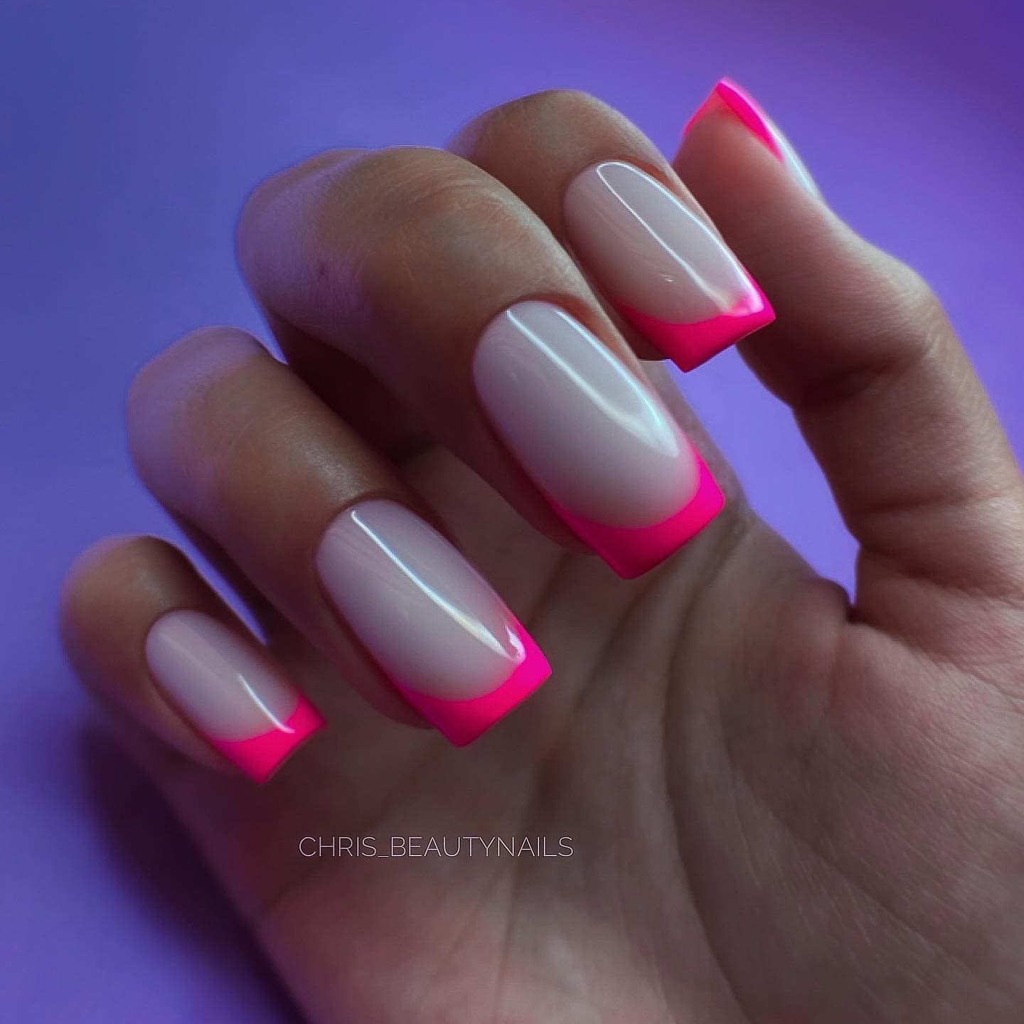 Hot Pink Nails Photo №175