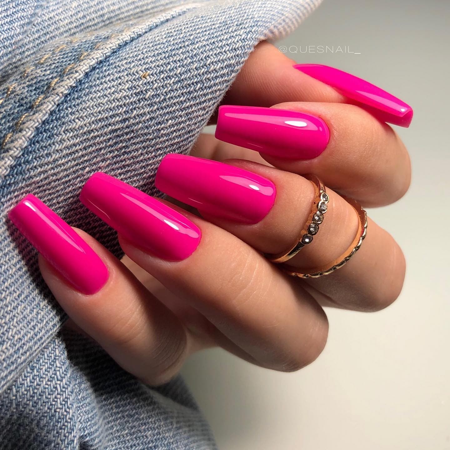 Hot Pink Nails Photo №27