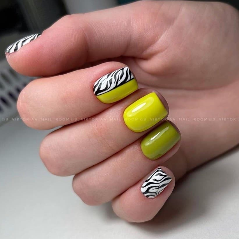 Yellow Nail Designs Photo №101
