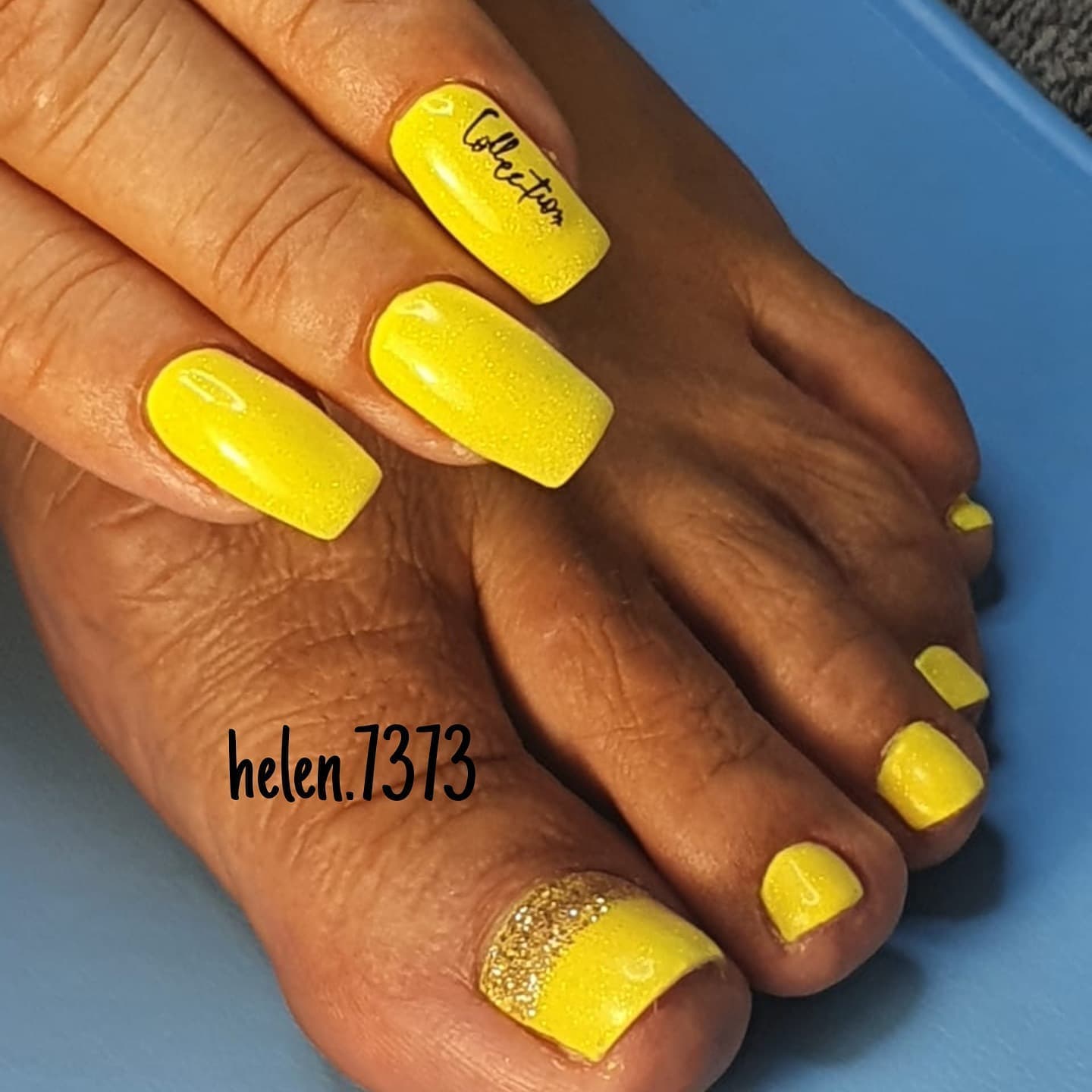 Yellow Nail Designs Photo №13