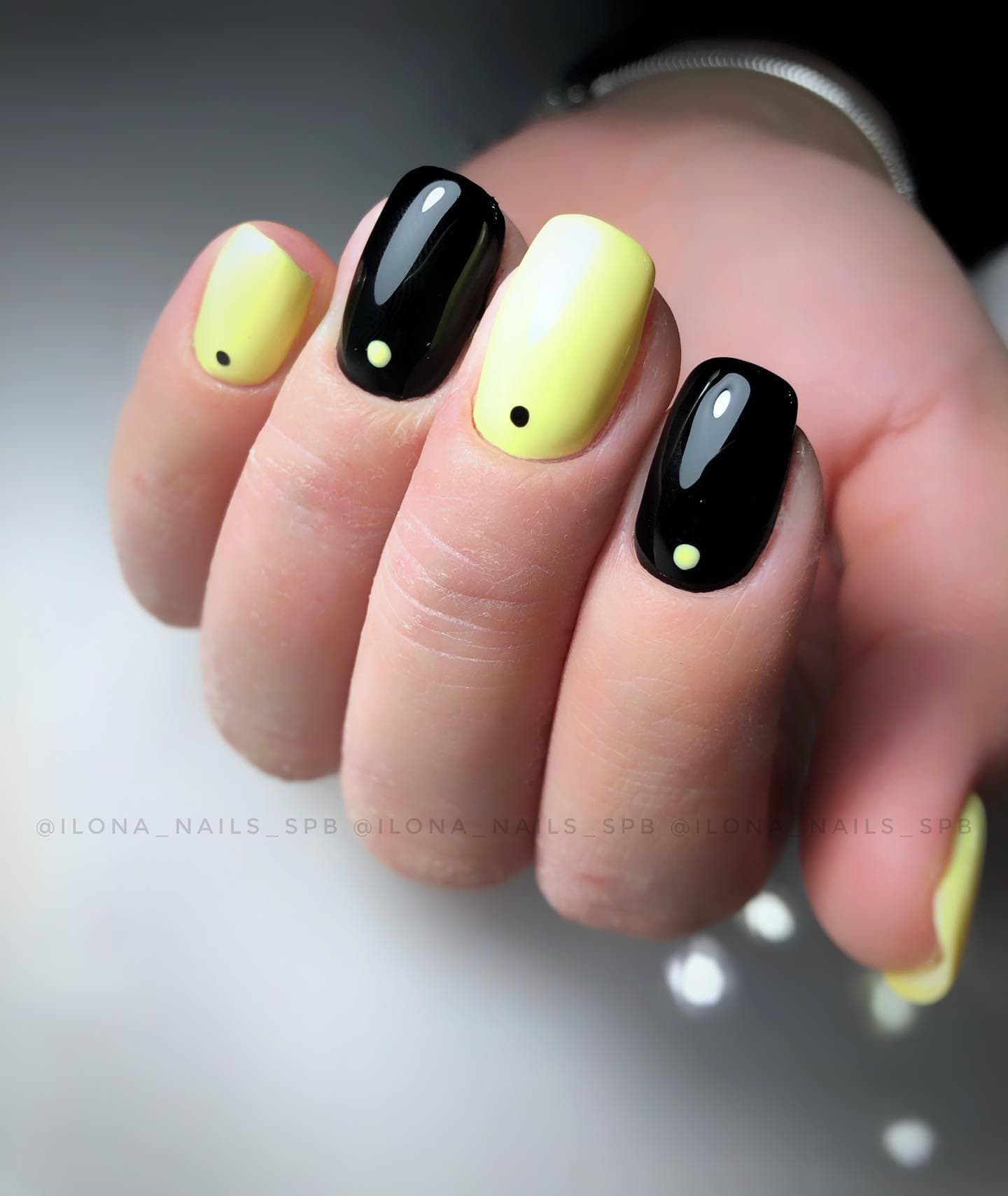 Yellow Nail Designs Photo №25