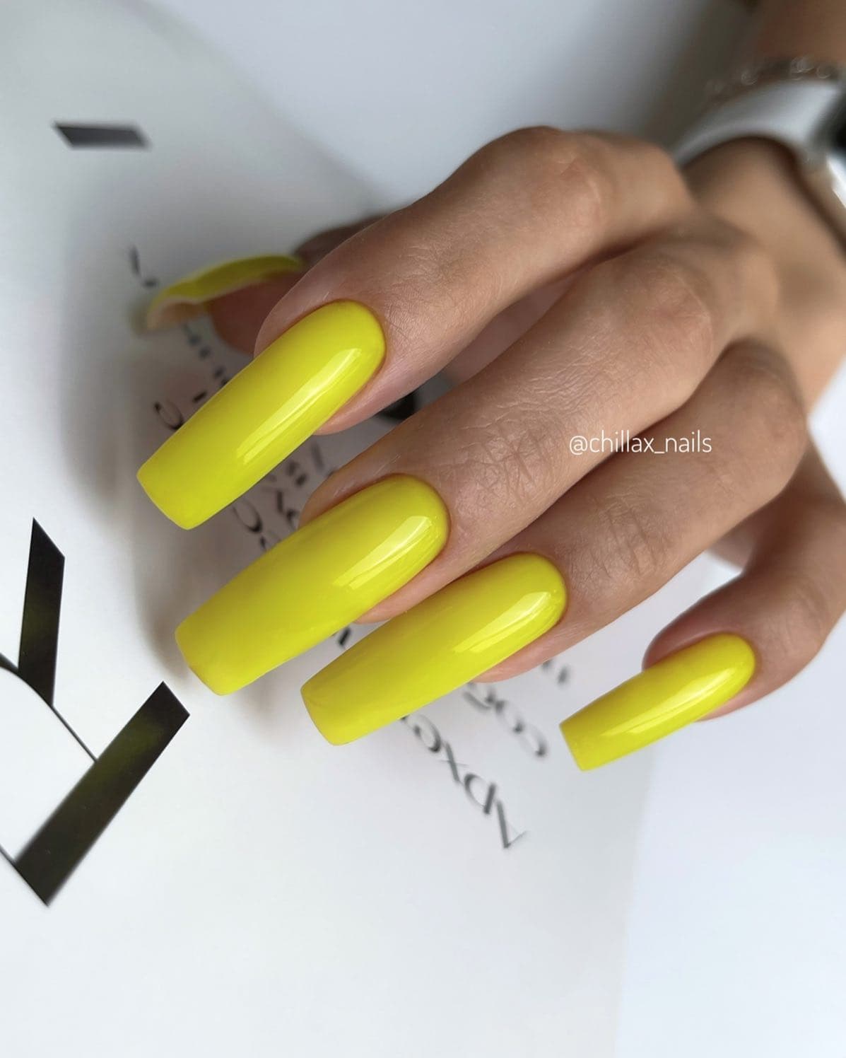 Yellow Nail Designs Photo №36