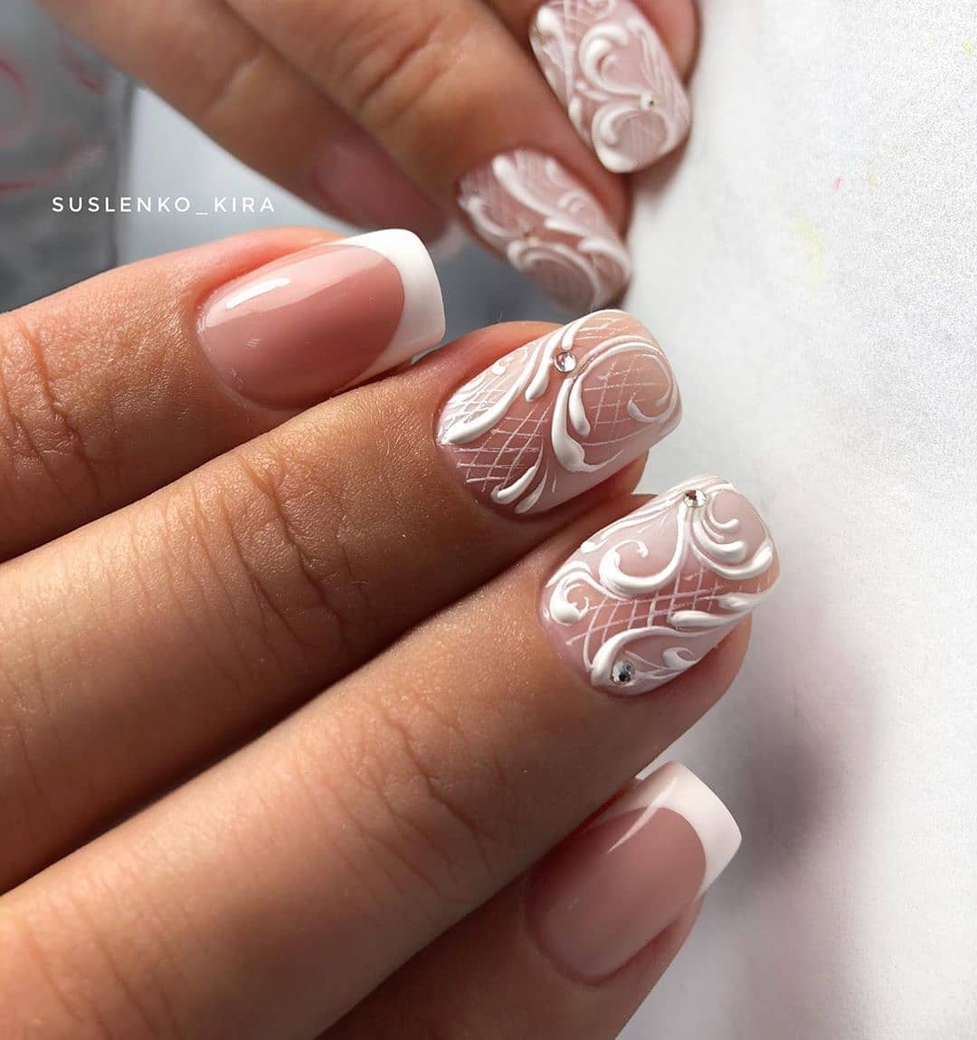 Wedding Nails for Bride Photo №102