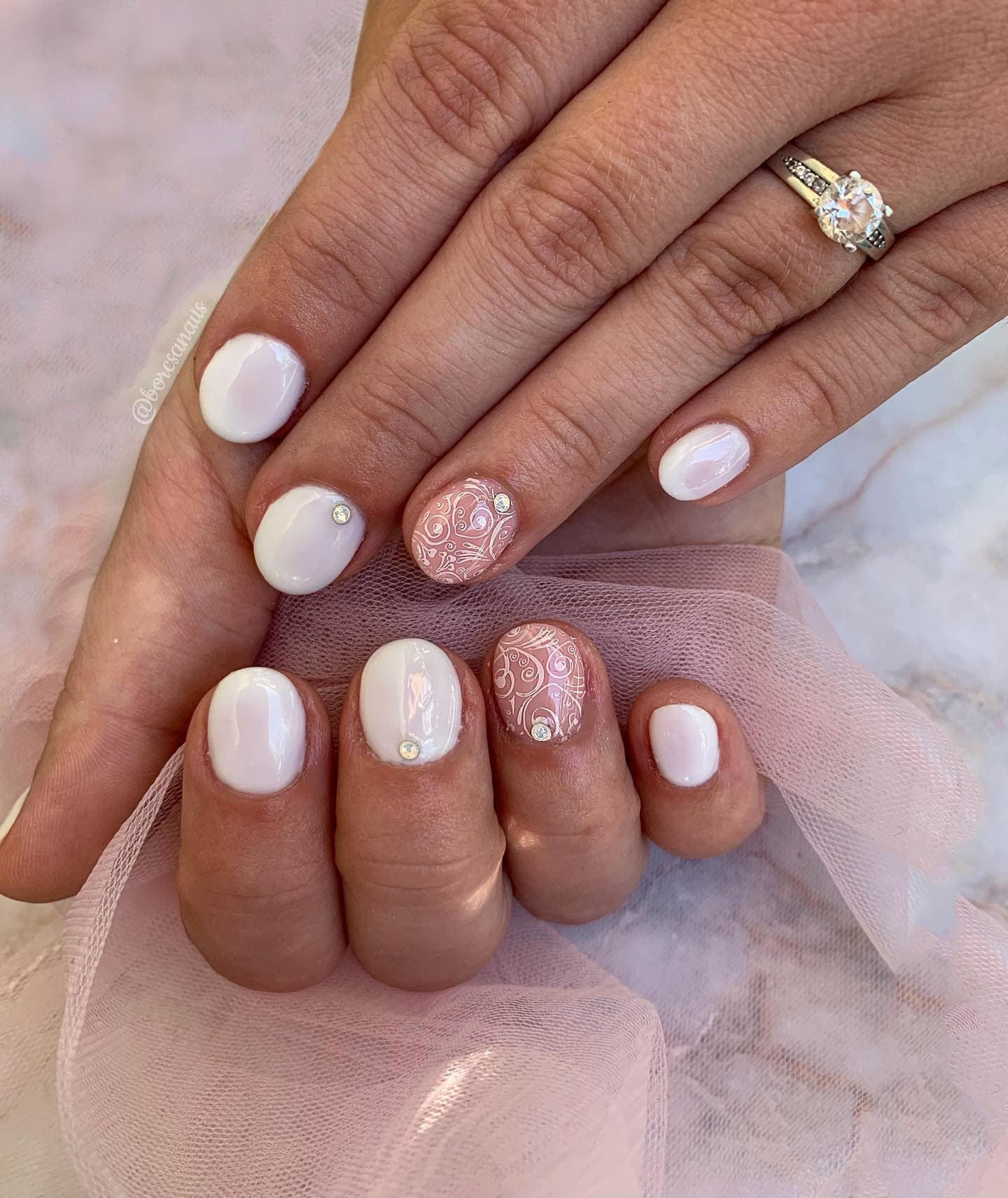Wedding Nails for Bride Photo №50
