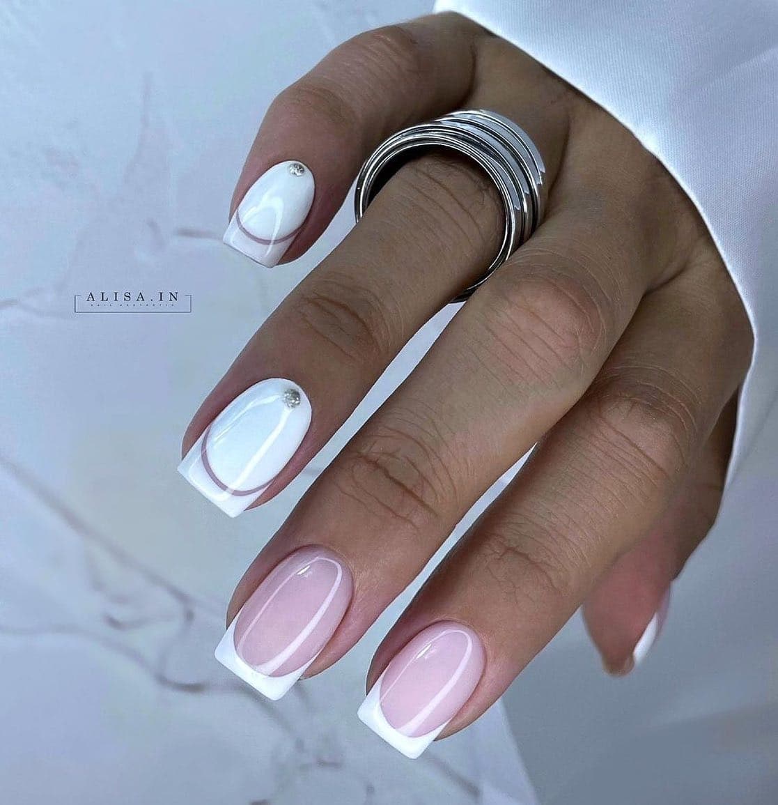 Wedding Nails for Bride Photo №92